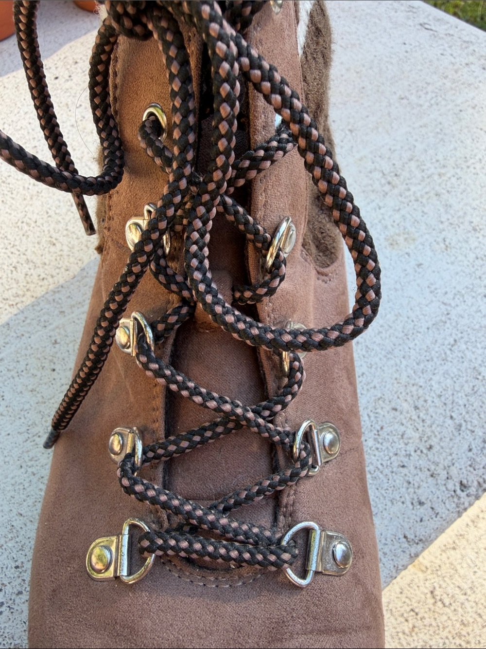 Torrid Knit Suede Hiker Booties 8.5 Women's - Picture 7 of 8